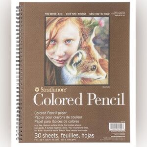 🔥5 FOR $25🔥 Strathmore Colored Pencil Spiral Paper Pad 9"X12"